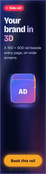 Your brand in 3D: book the left side rail